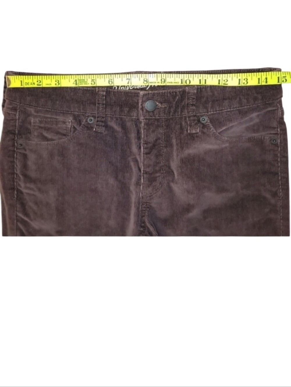 Universal Thread Chocolate Brown Corduroy Mid-rise Skinny Pants Size 6/28R - Picture 9 of 13